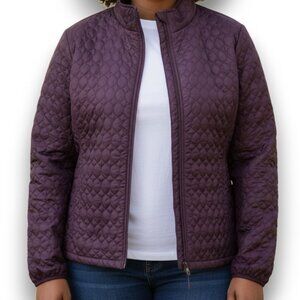 Lands' End Women's Purple Quilted Jacket